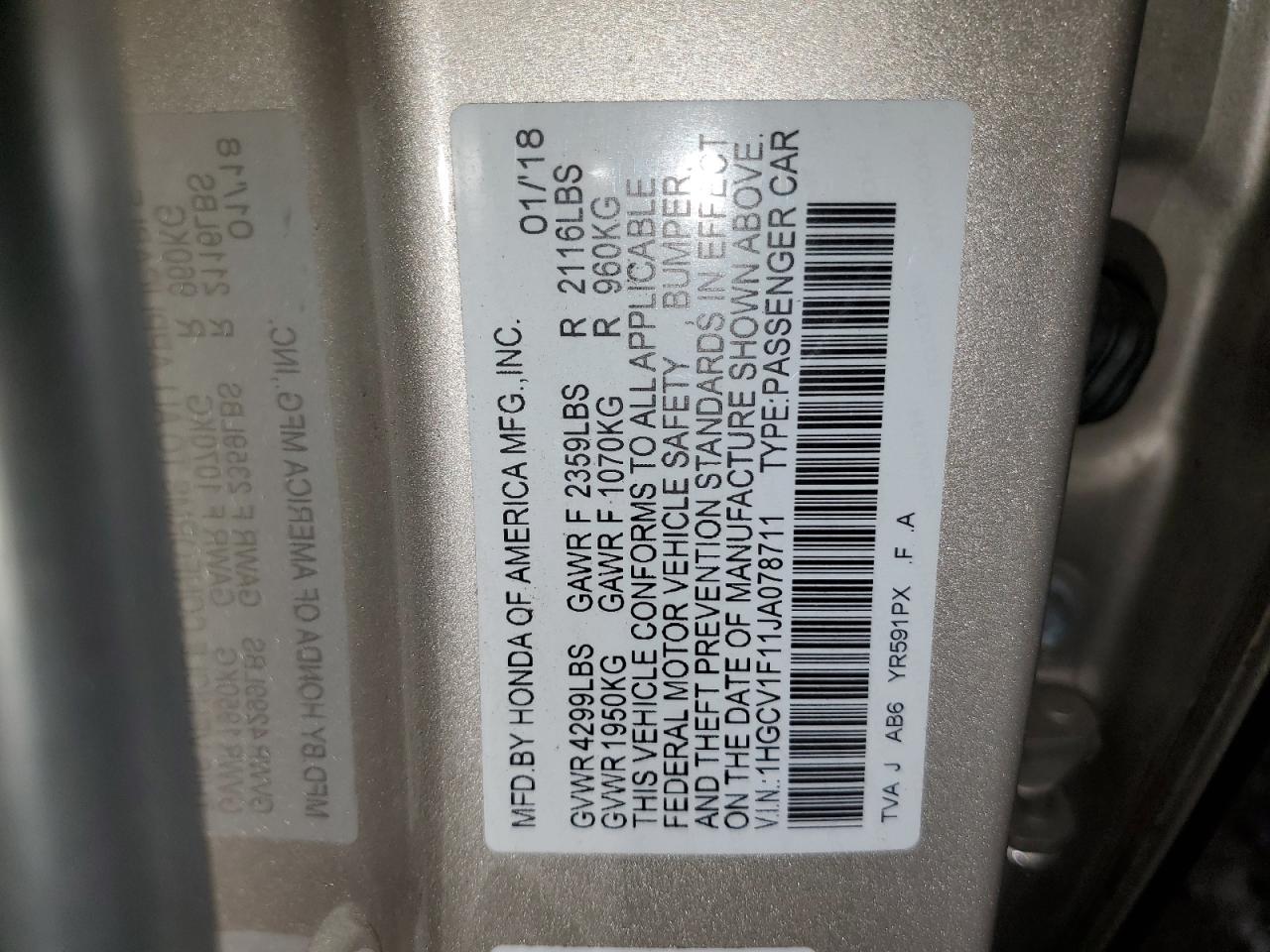 2018 Honda Accord - Image 12