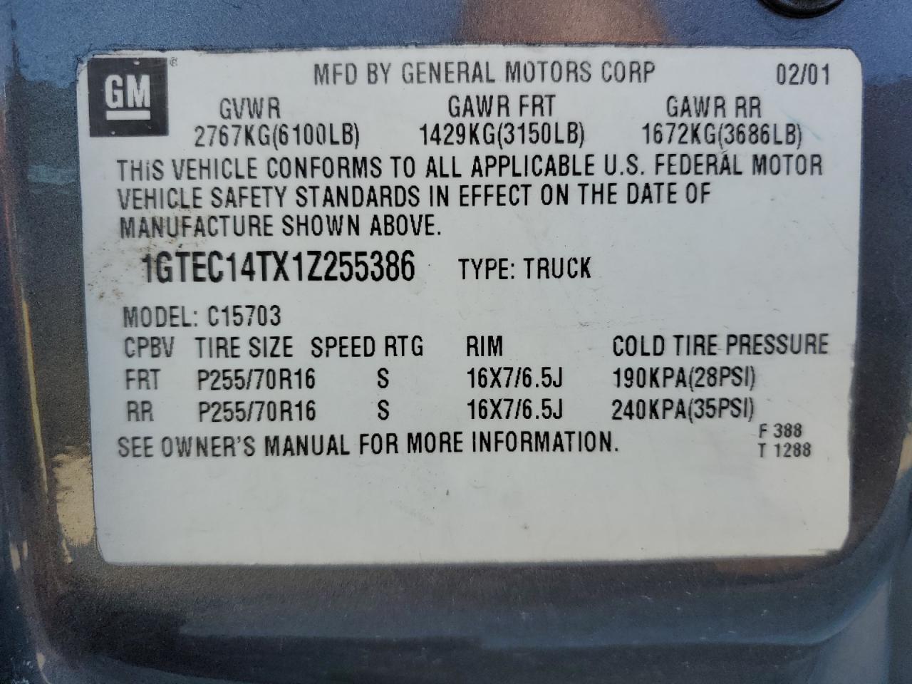 2001 GMC Sierra - Image 12