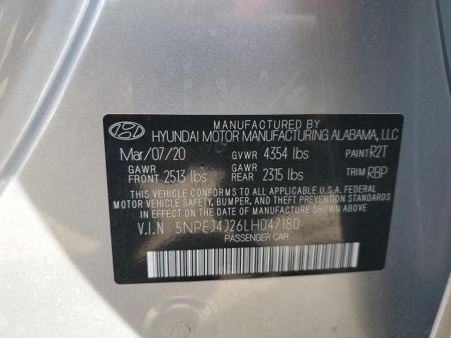 5NPEJ4J26LH047180 Hyundai Sonata SEL 12