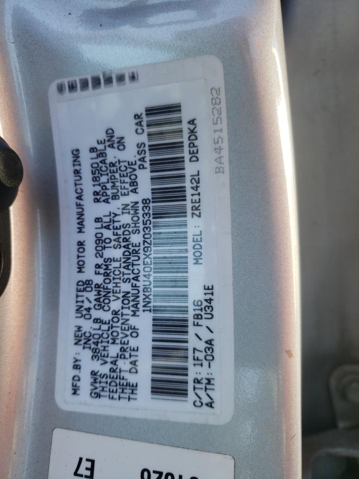 1NXBU40EX9Z035338 2009 Toyota Corolla Base