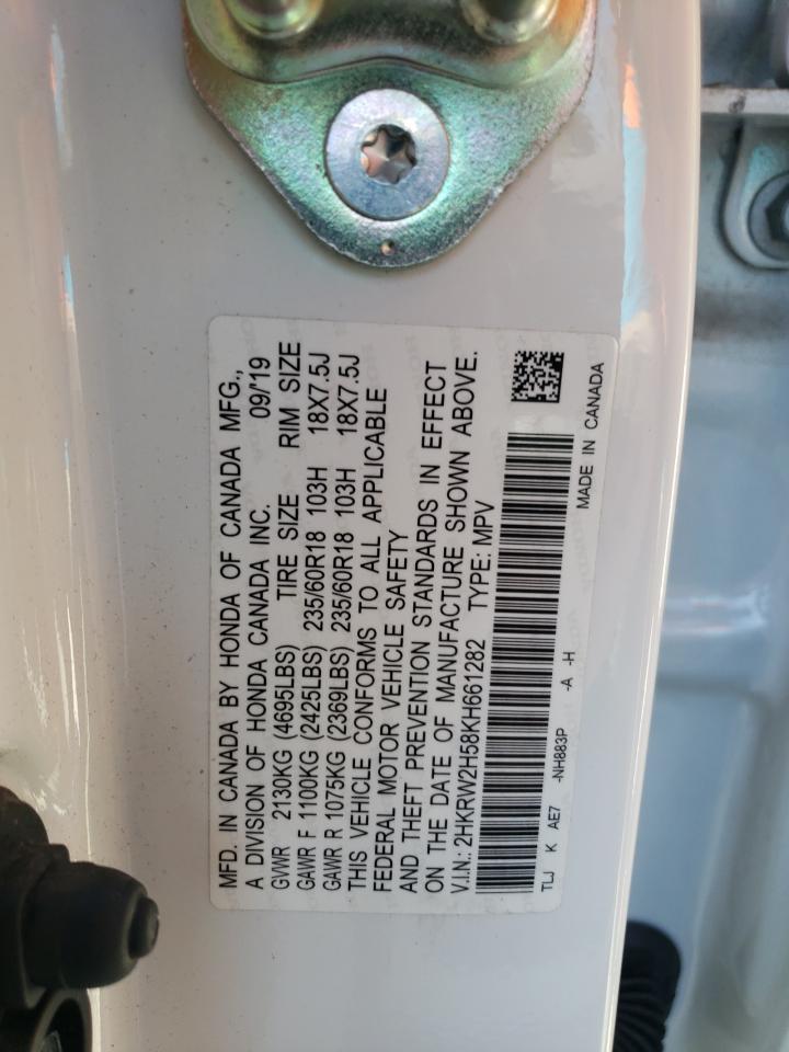 2HKRW2H58KH661282 2019 Honda Cr-V Ex