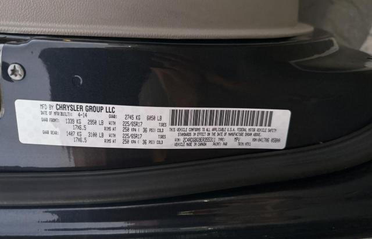 2C4RDGBG9ER355311 2014 Dodge Grand Caravan Se