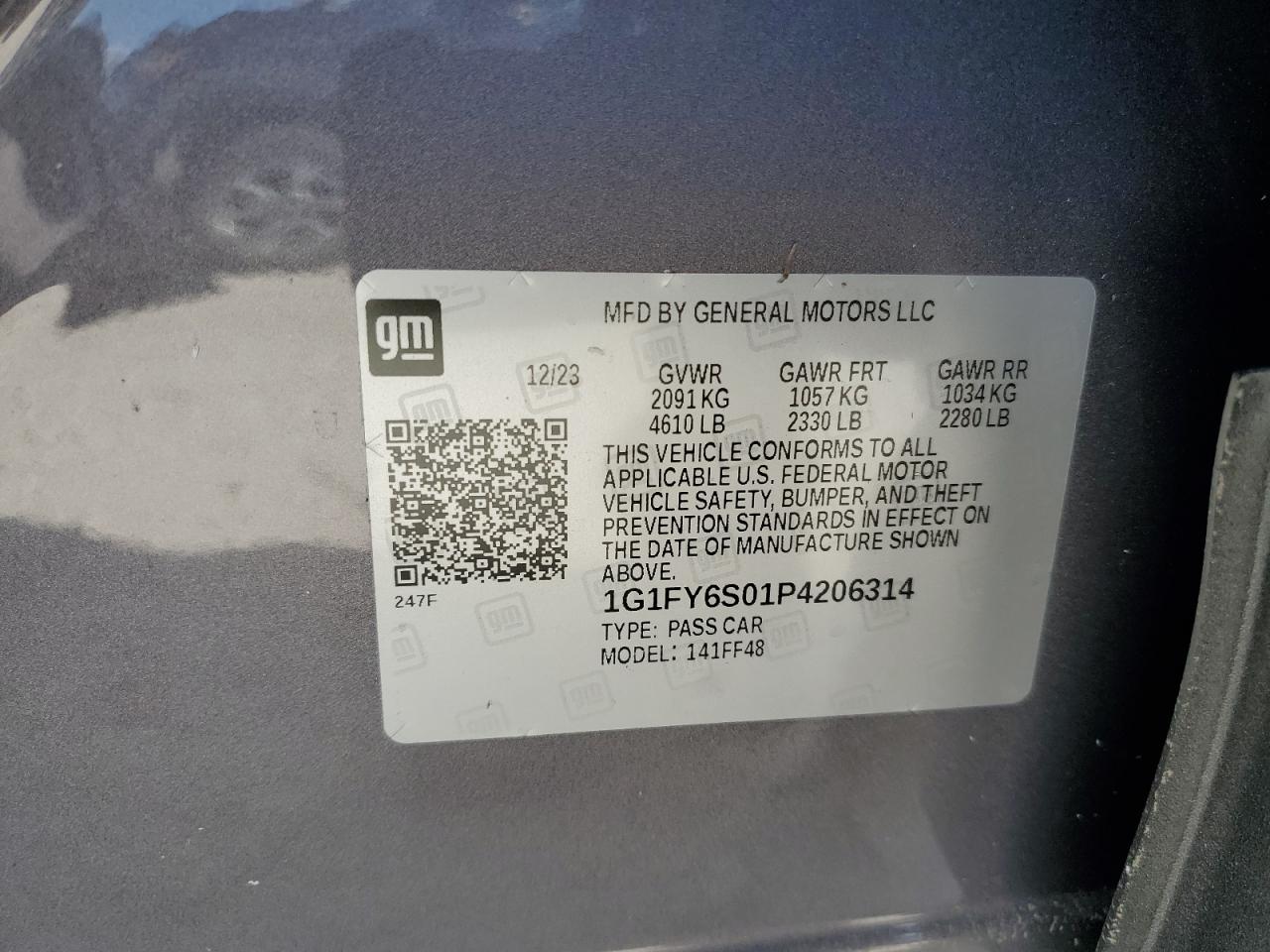 1G1FY6S01P4206314 2023 Chevrolet Bolt Euv Lt