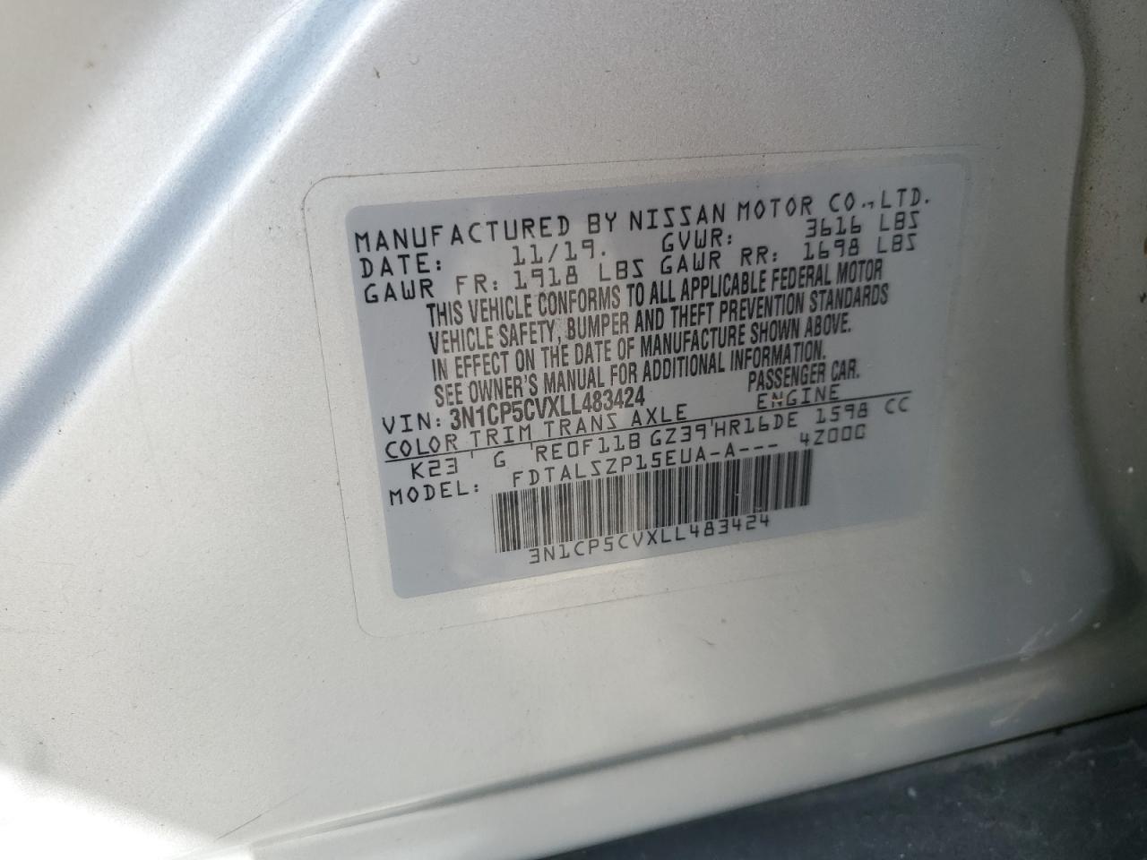 2020 Nissan Kicks - Image 13