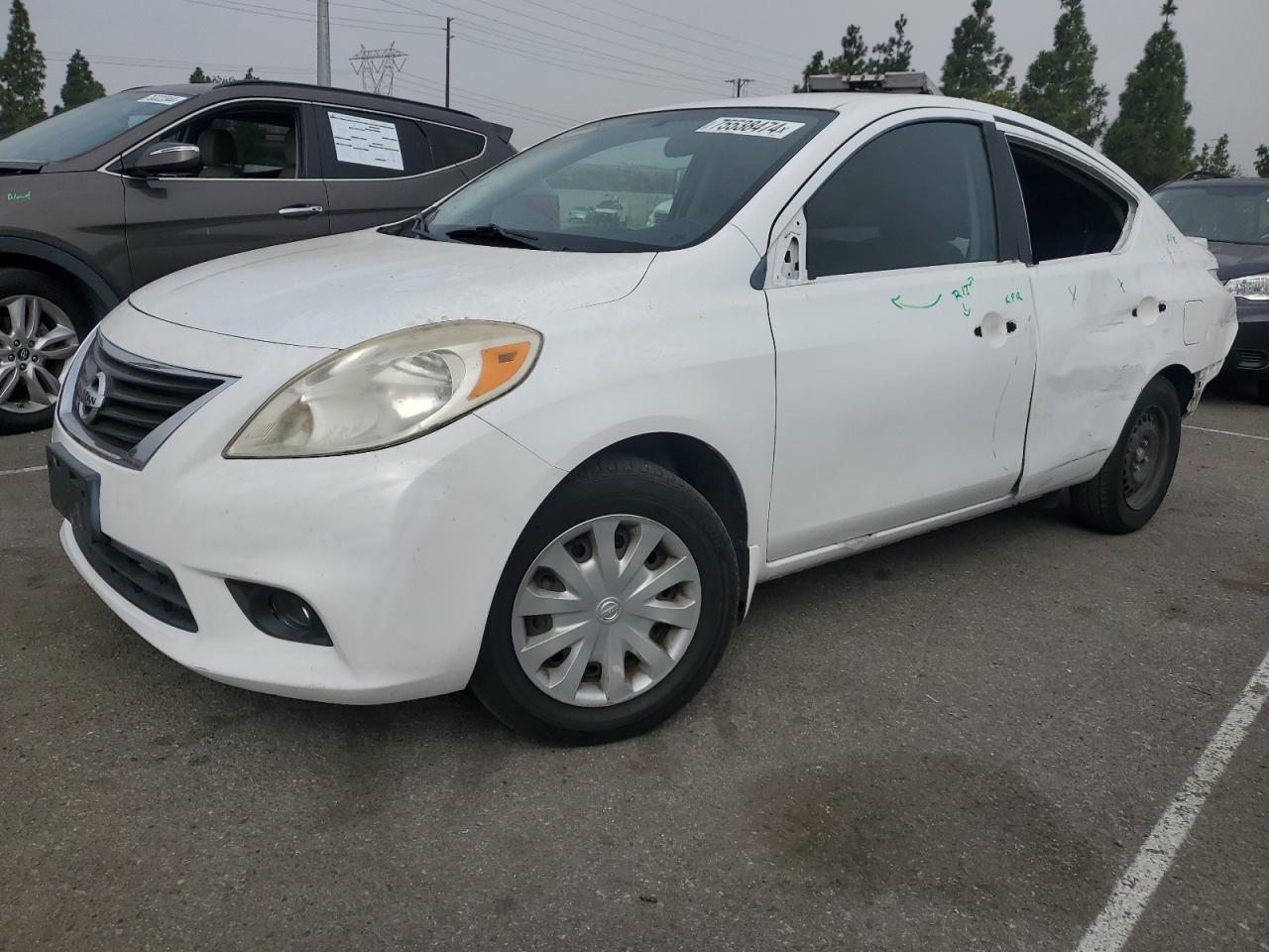 2014 Nissan Versa S VIN: 3N1CN7AP6EK453898 Lot: 75538474