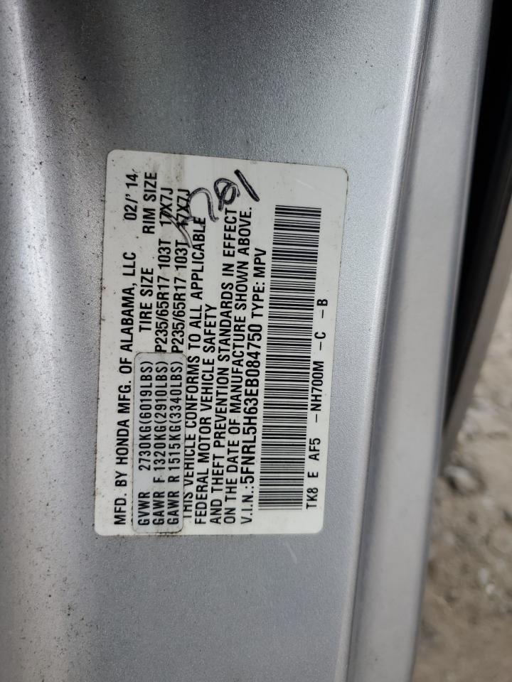 5FNRL5H63EB084750 2014 Honda Odyssey Exl