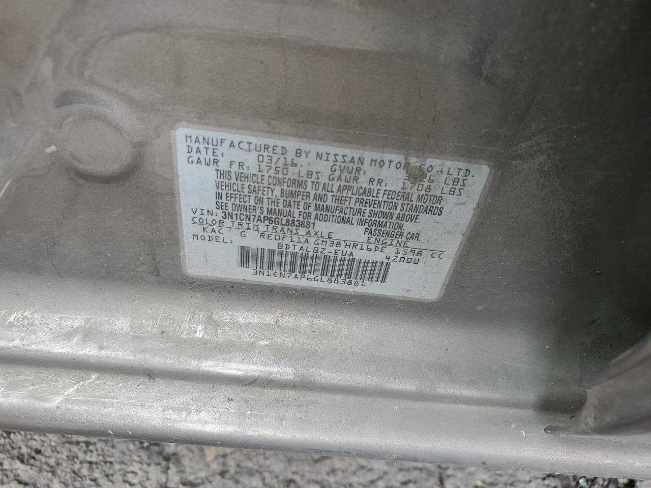 2016 Nissan Versa - Image 14