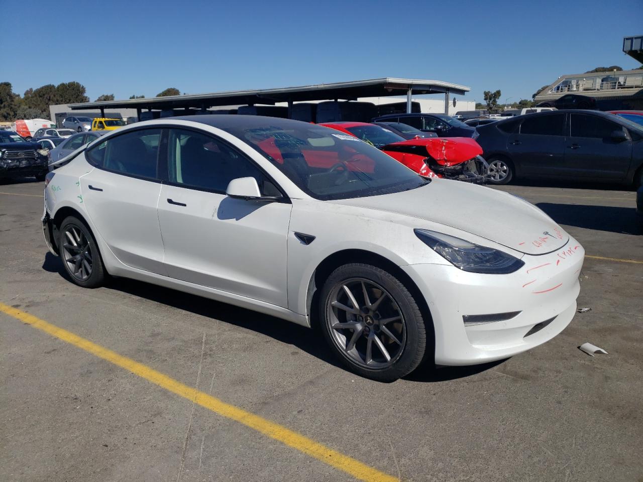 VIN 5YJ3E1EB4NF243060 2022 TESLA MODEL 3 no.4