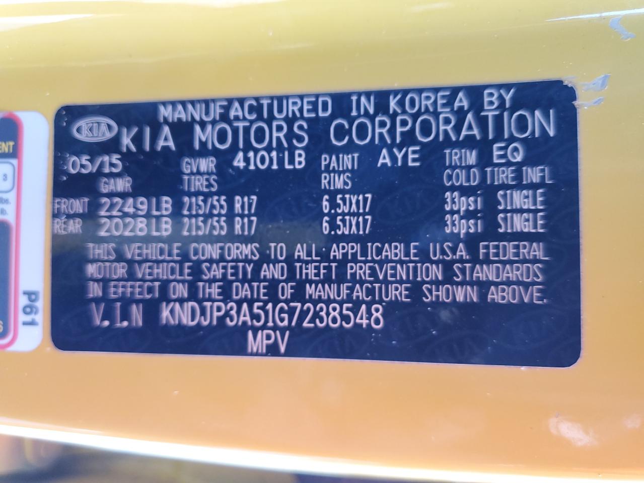 KNDJP3A51G7238548 2016 Kia Soul +