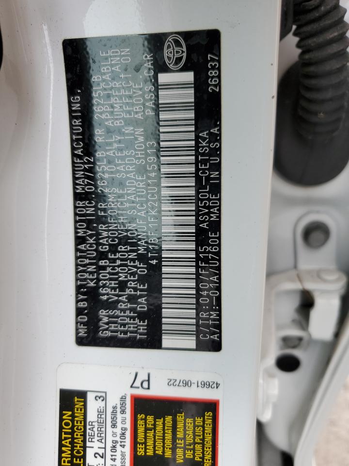2012 Toyota Camry - Image 8