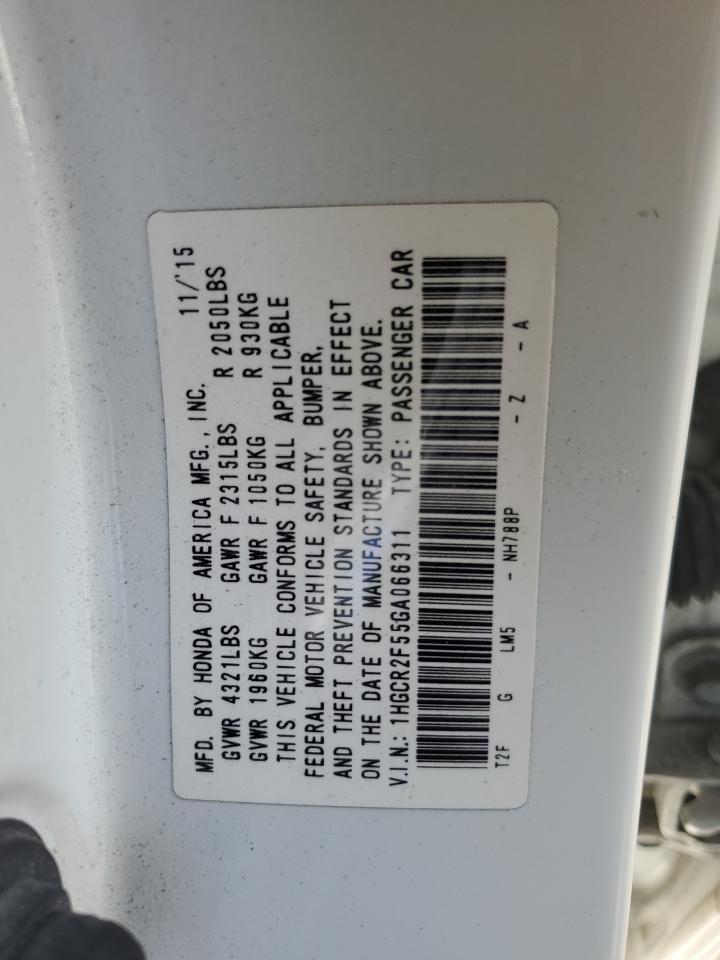 1HGCR2F55GA066311 2016 Honda Accord Sport