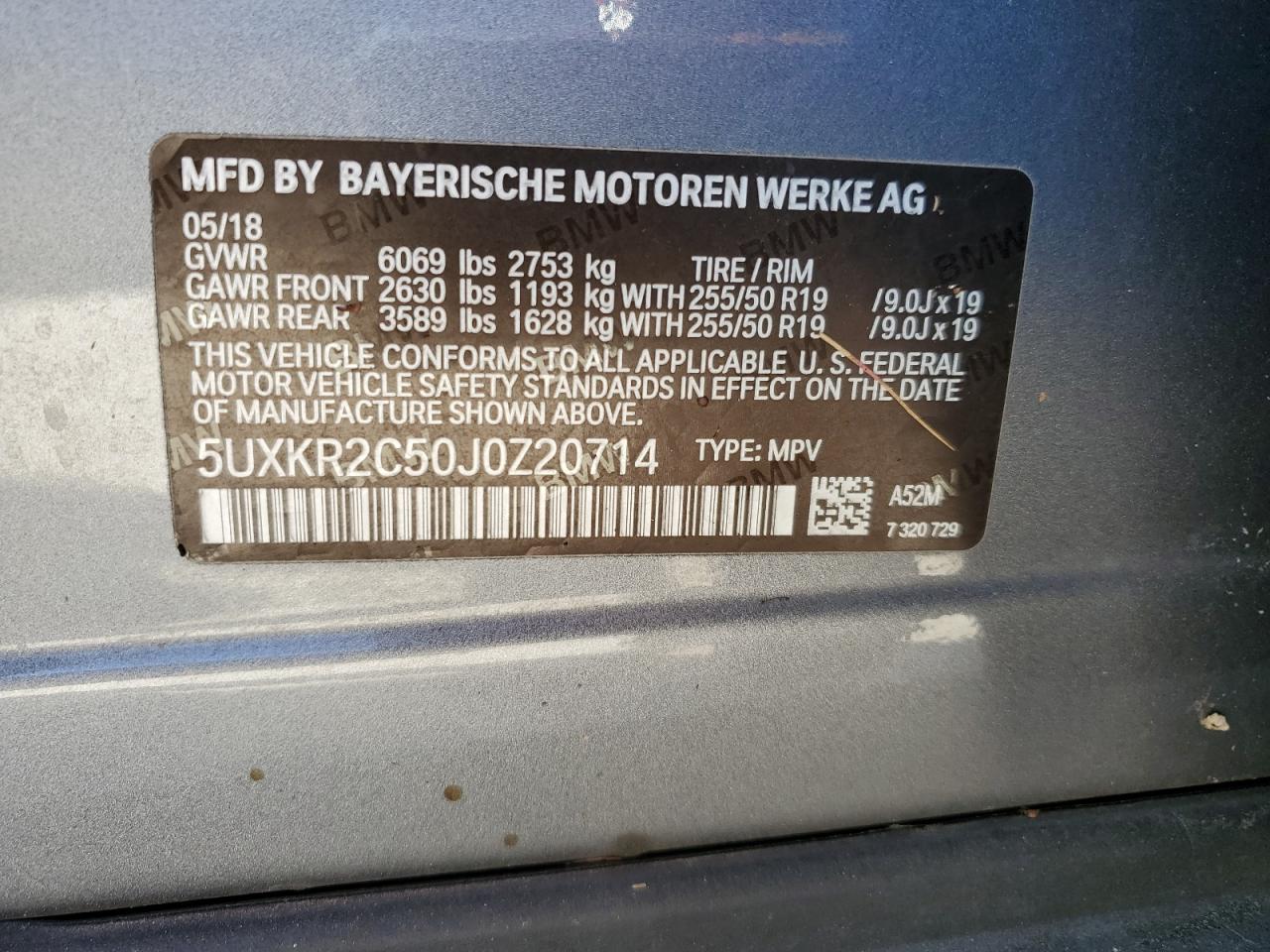5UXKR2C50J0Z20714 2018 BMW X5 - Image 14