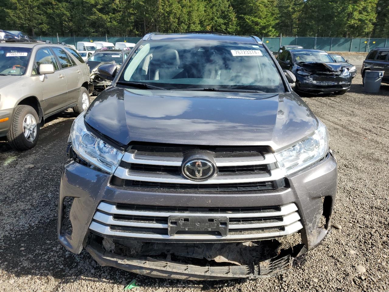 2019 Toyota Highlander Se VIN: 5TDJZRFH5KS601397 Lot: 76723374