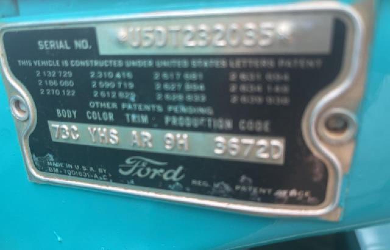 1955 Ford Fairlane VIN: U5DT232035 Lot: 75825584