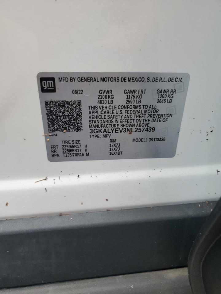 3GKALYEV3NL257439 2022 GMC Terrain At4