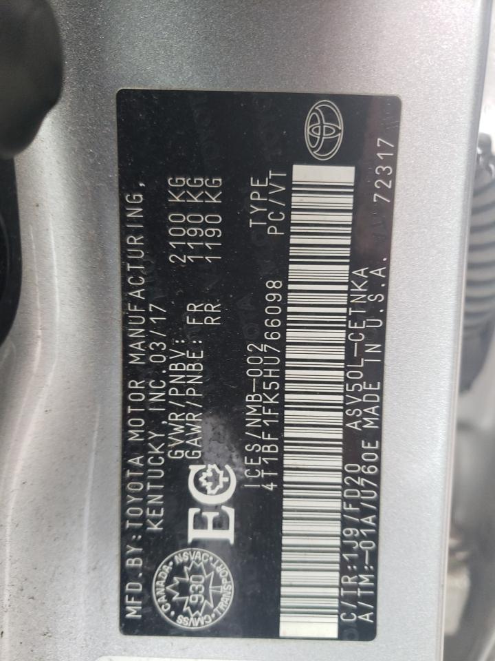 4T1BF1FK5HU766098 2017 TOYOTA CAMRY - Image 13