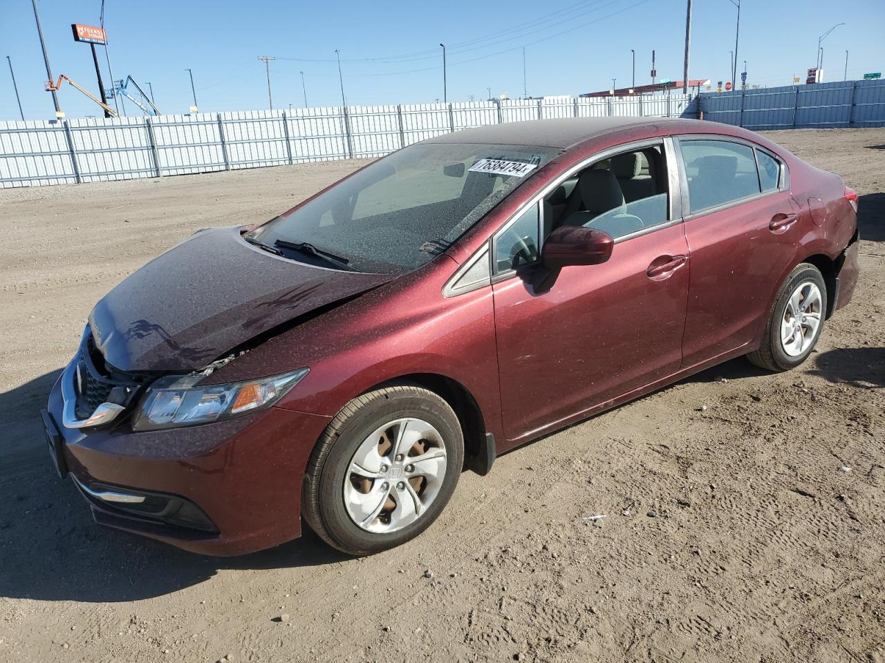 2014 Honda Civic Lx VIN: 19XFB2F55EE068117 Lot: 76384794