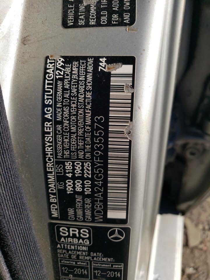 WDBHA24G5YF935573 2000 Mercedes-Benz C 230