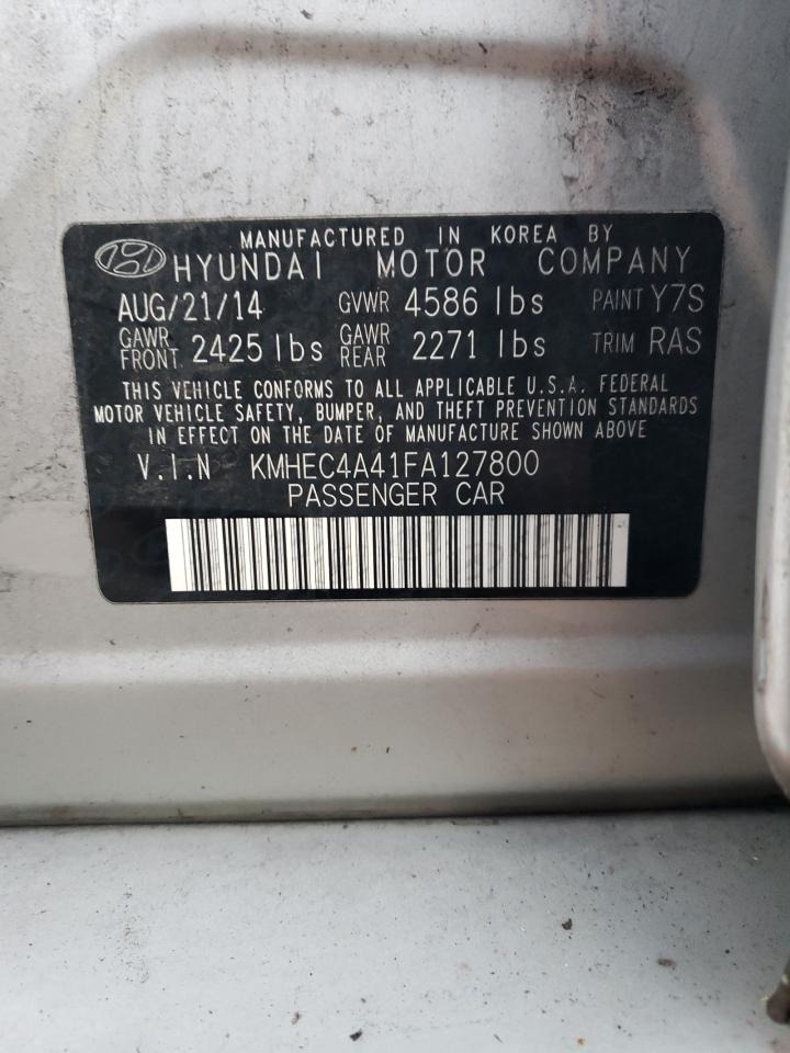 KMHEC4A41FA127800 2015 Hyundai Sonata Hybrid