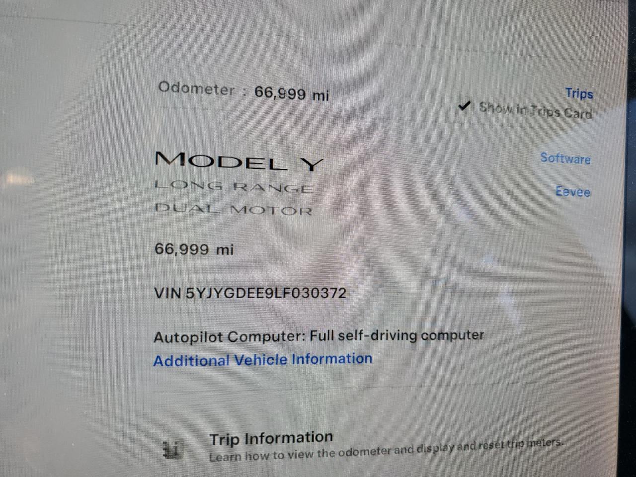 2020 Tesla Model Y VIN: 5YJYGDEE9LF030372 Lot: 77682524