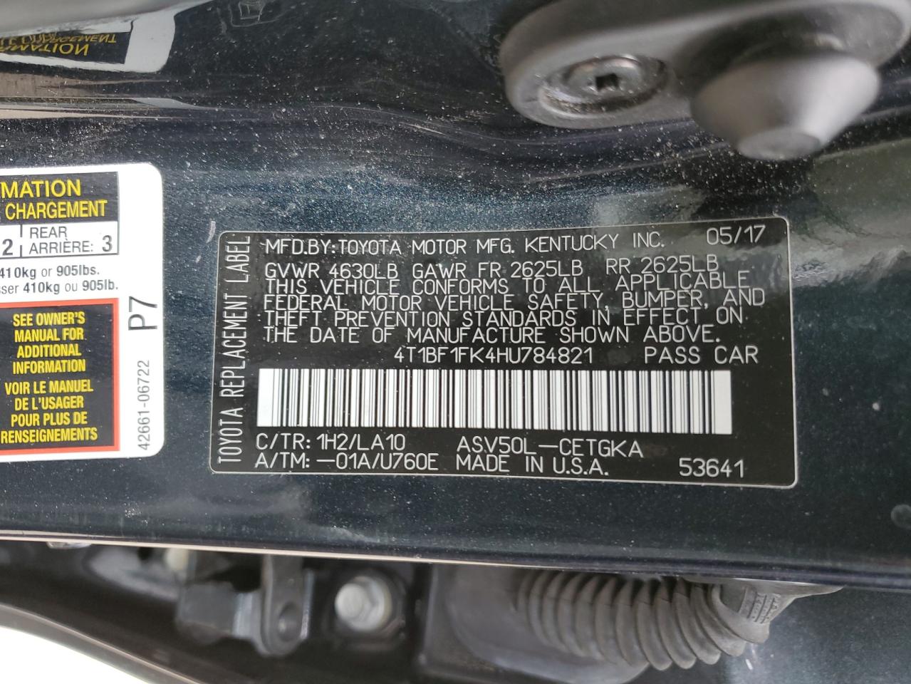 2017 Toyota Camry - Image 12