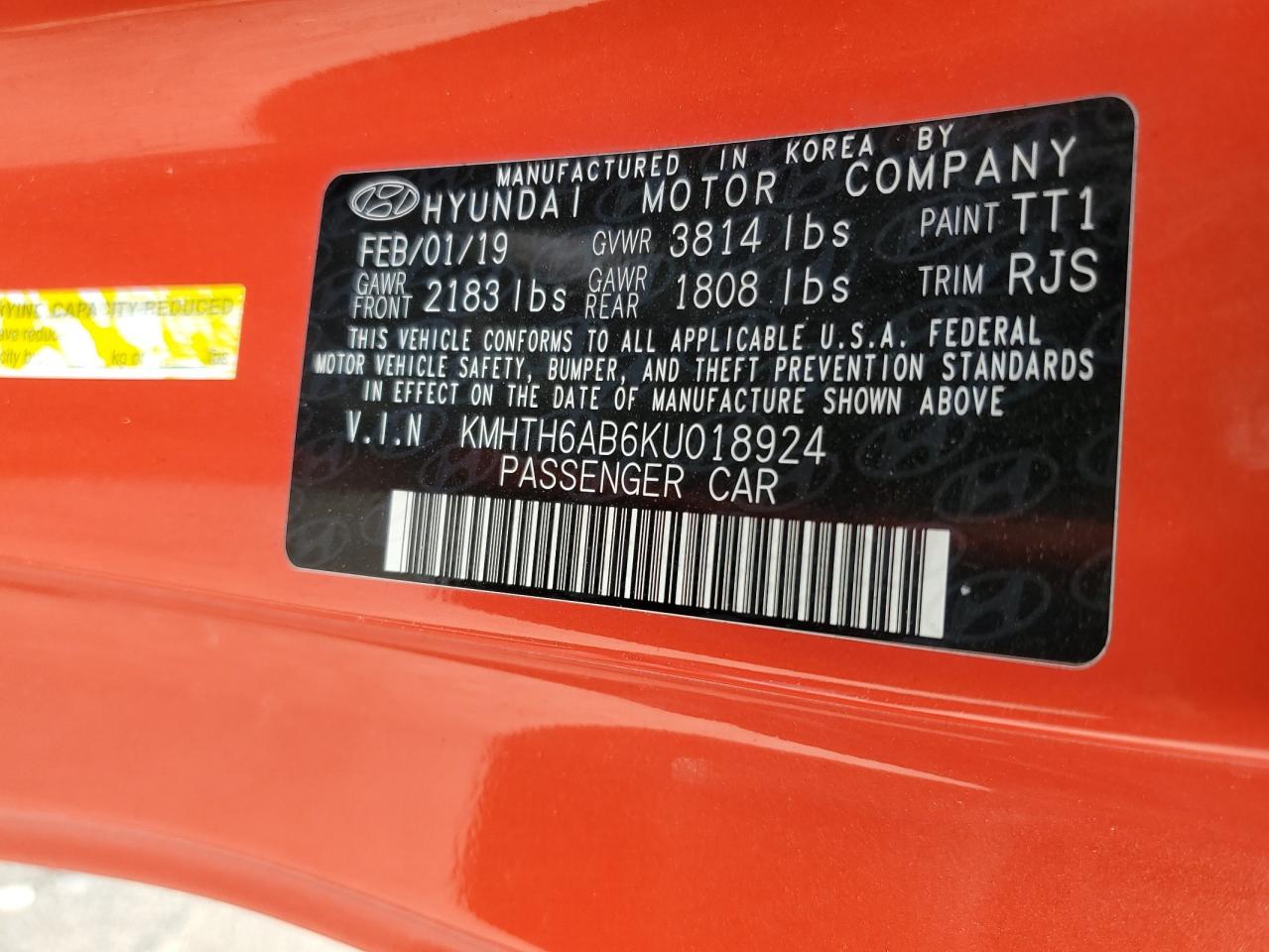 2019 Hyundai Veloster - Image 13