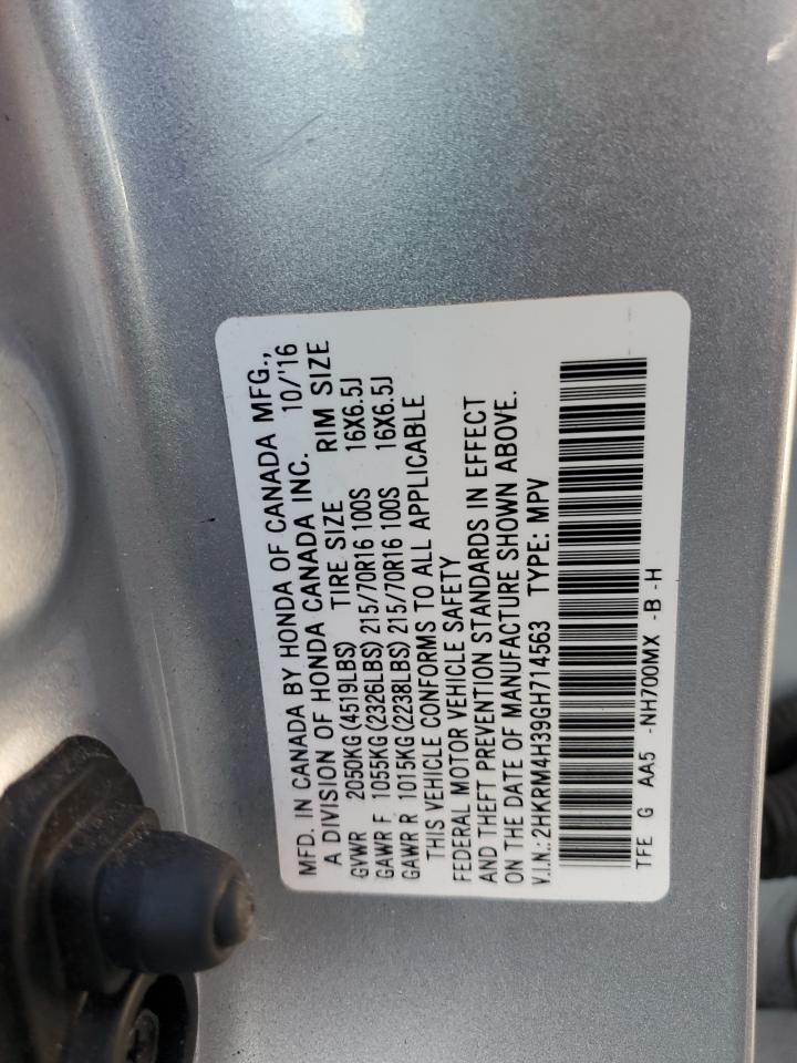 2HKRM4H39GH714563 2016 Honda Cr-V Lx