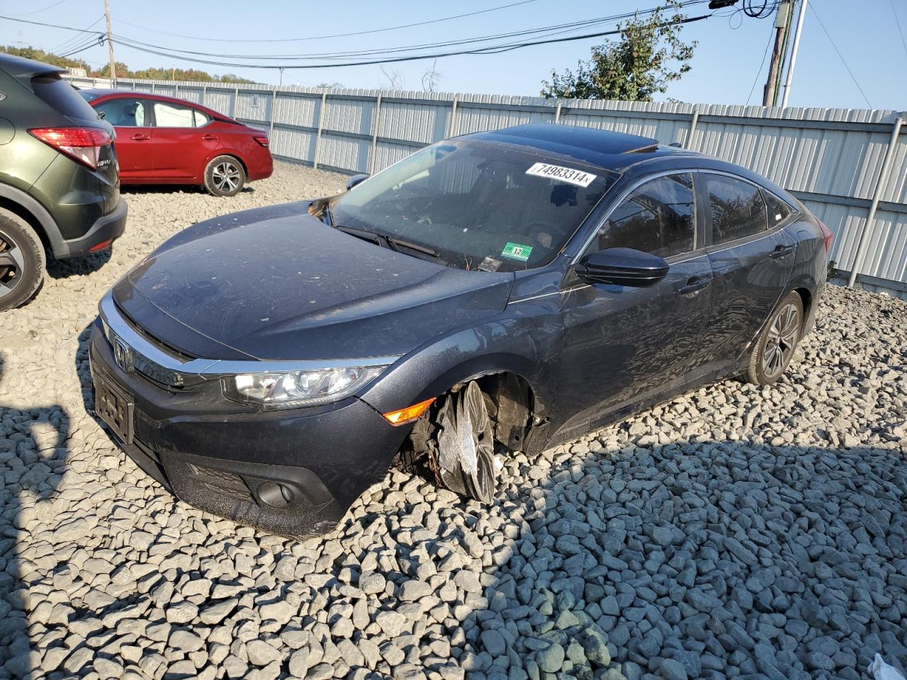 2018 Honda Civic Ex VIN: JHMFC1F35JX032393 Lot: 74983314