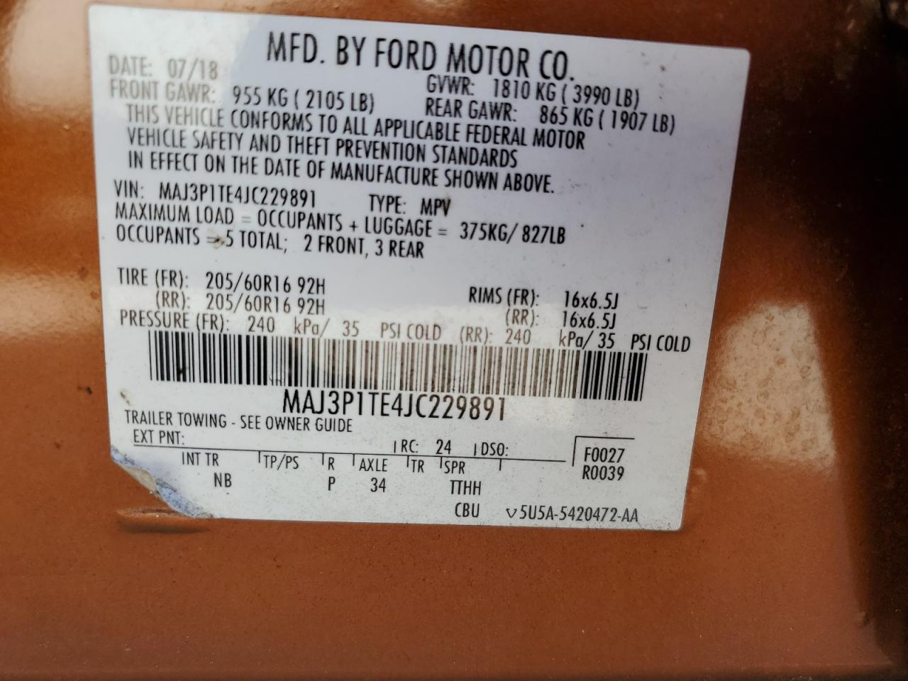 2018 Ford EcoSport - Image 13