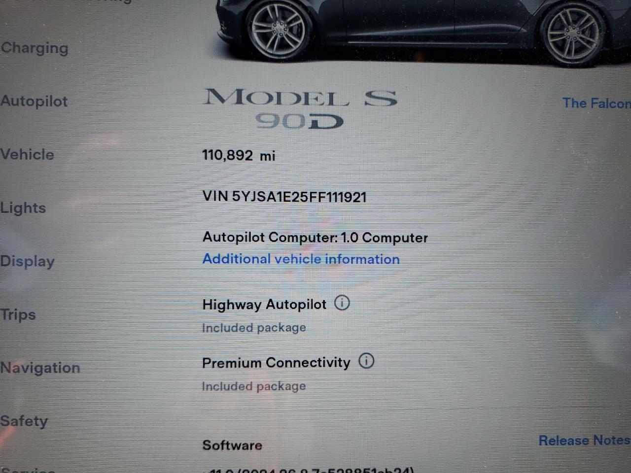 5YJSA1E25FF111921 2015 Tesla Model S