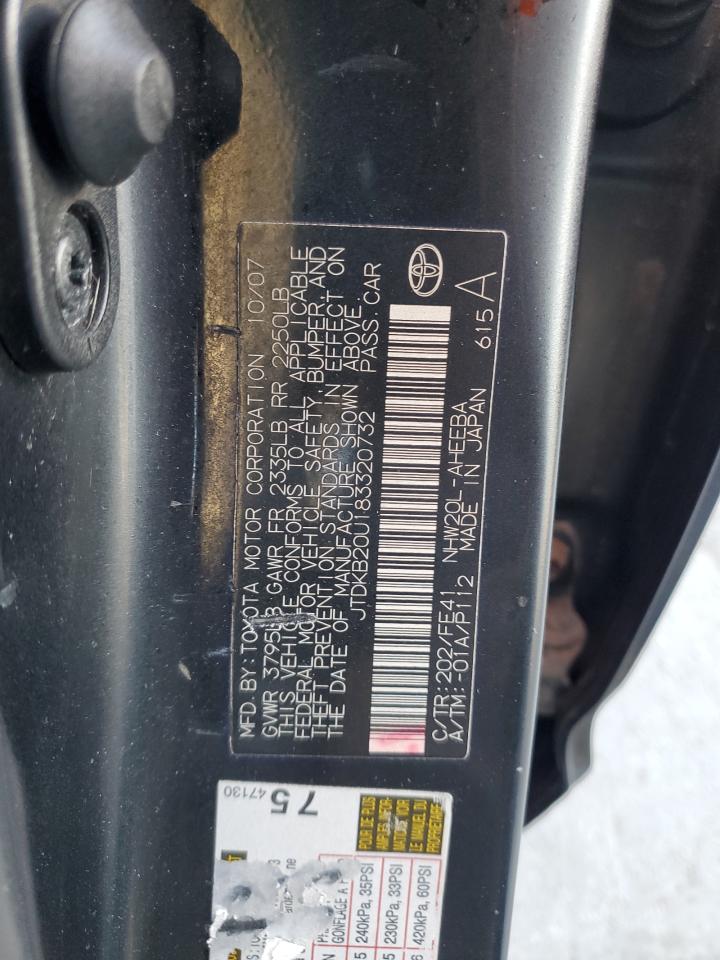 JTDKB20U183320732 2008 Toyota Prius