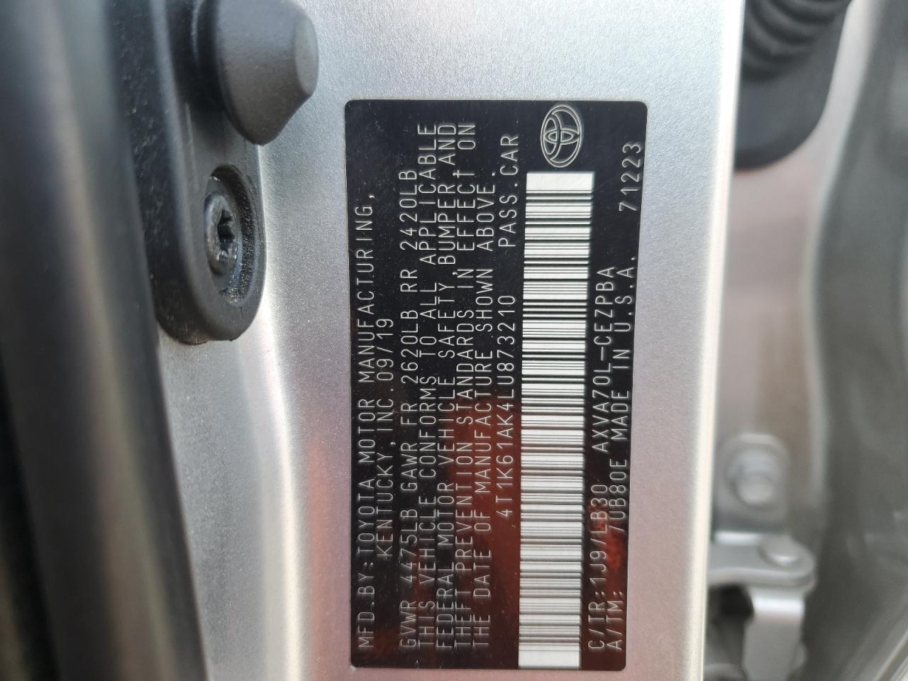 2020 Toyota Camry - Image 12