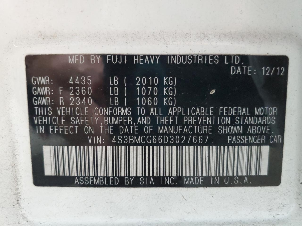 2013 Subaru Legacy - Image 12
