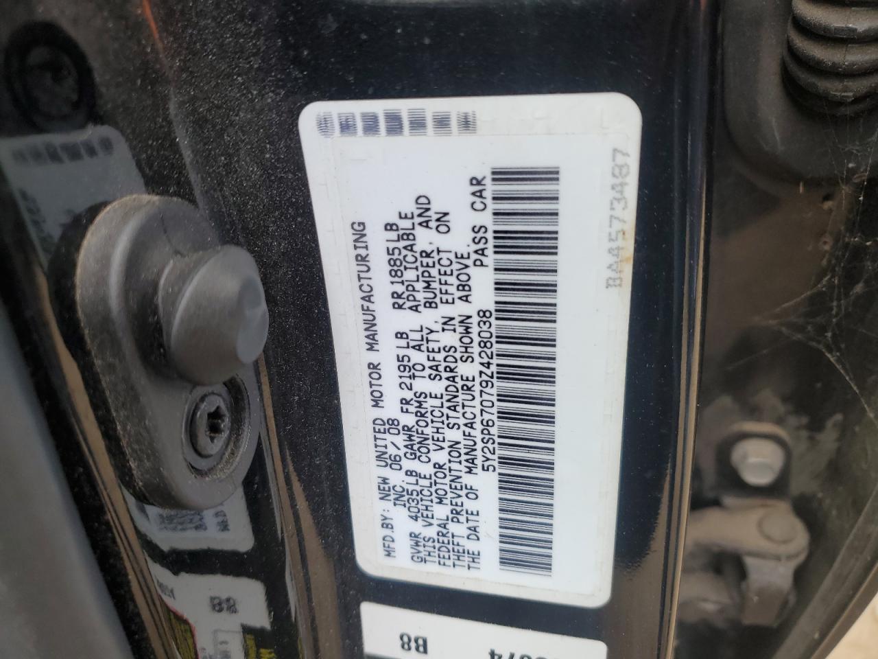 5Y2SP67079Z428038 2009 Pontiac Vibe