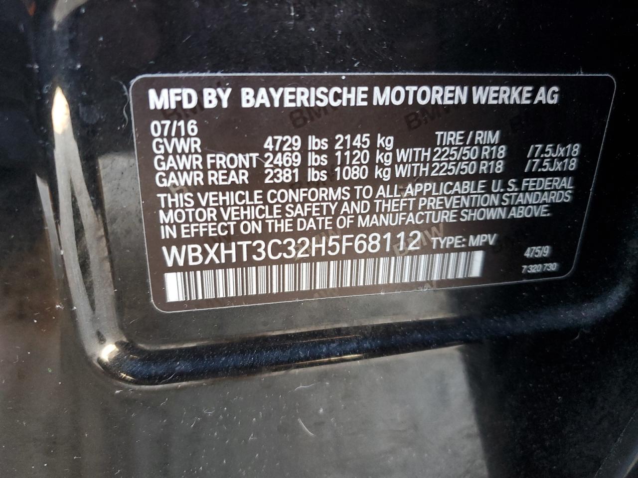 WBXHT3C32H5F68112 2017 BMW X1 xDrive28I