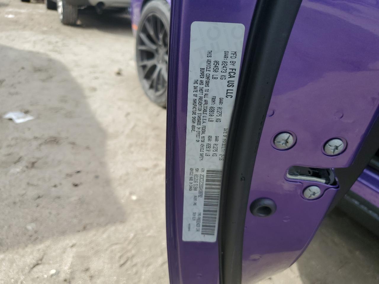 2016 Dodge Challenger Srt Hellcat VIN: 2C3CDZC93GH199782 Lot: 74113434