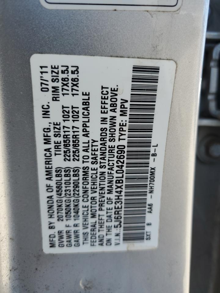 5J6RE3H4XBL042690 2011 Honda Cr-V Se