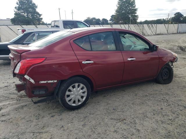 Sedans NISSAN VERSA 2016 Red