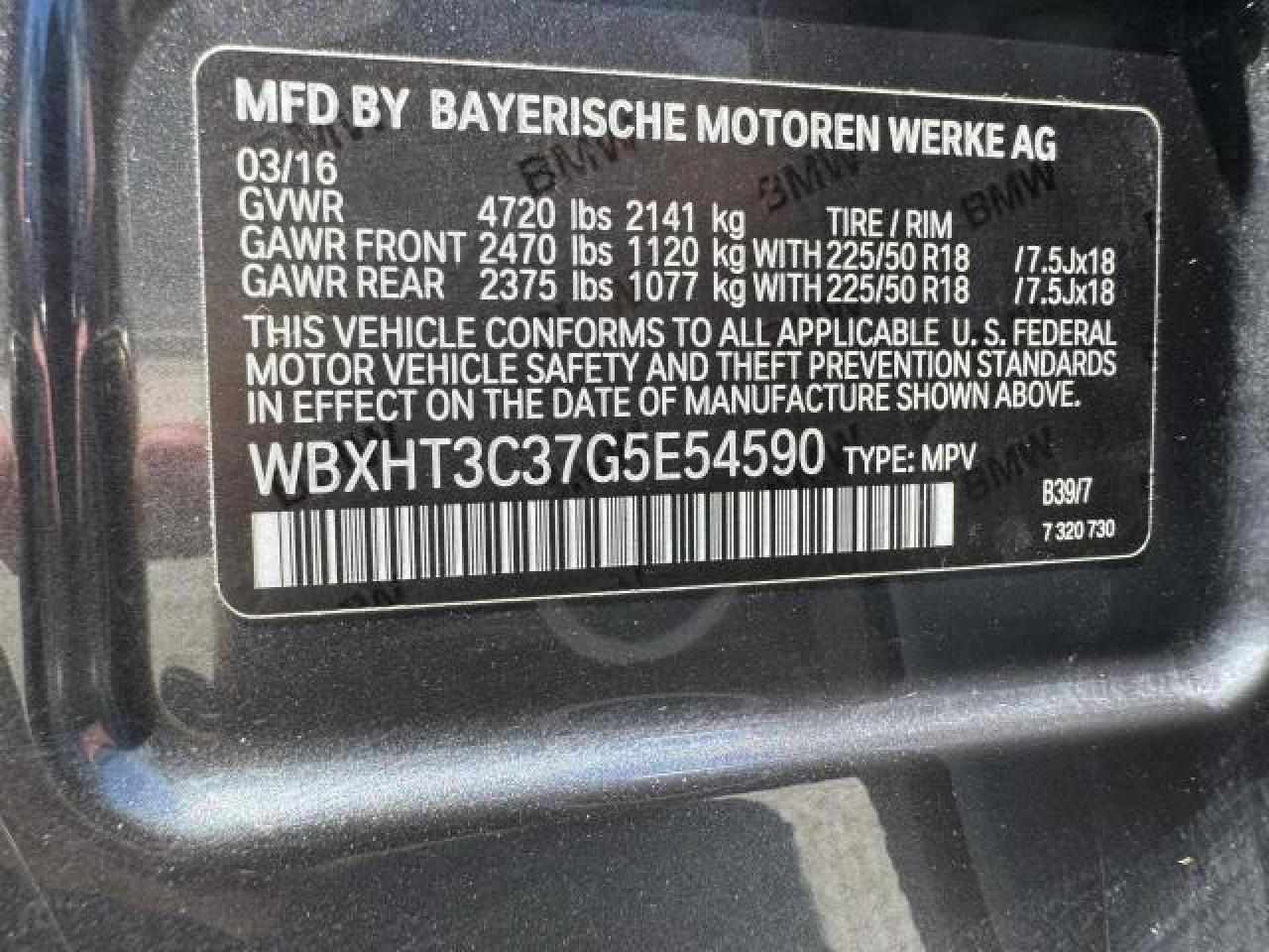 2016 BMW X1 xDrive28I VIN: WBXHT3C37G5E54590 Lot: 74859624