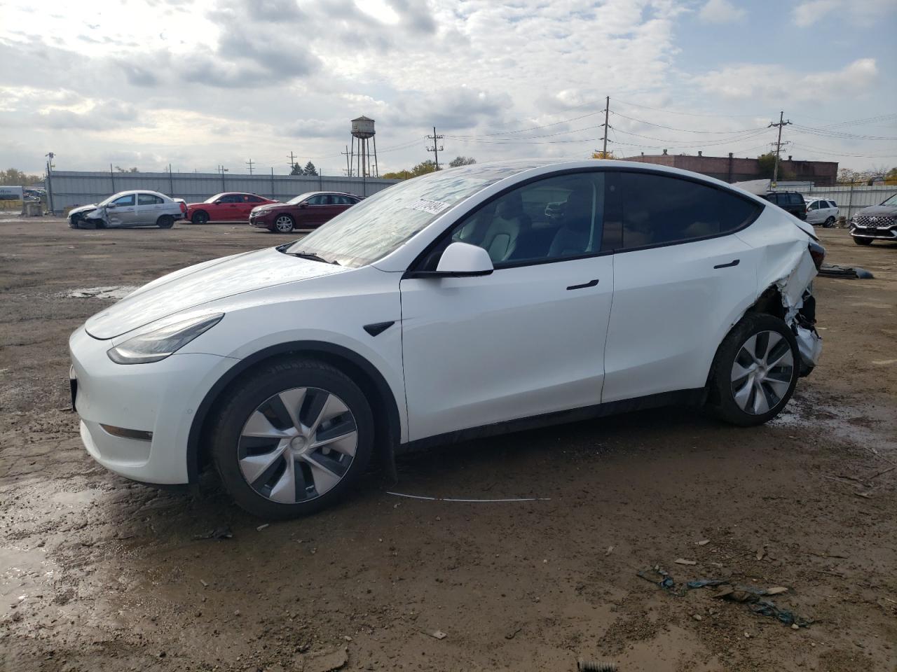 VIN 7SAYGAEE1NF383449 2022 TESLA MODEL Y no.1