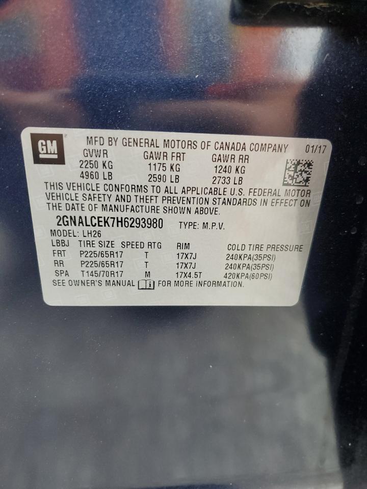 2GNALCEK7H6293980 2017 Chevrolet Equinox Lt