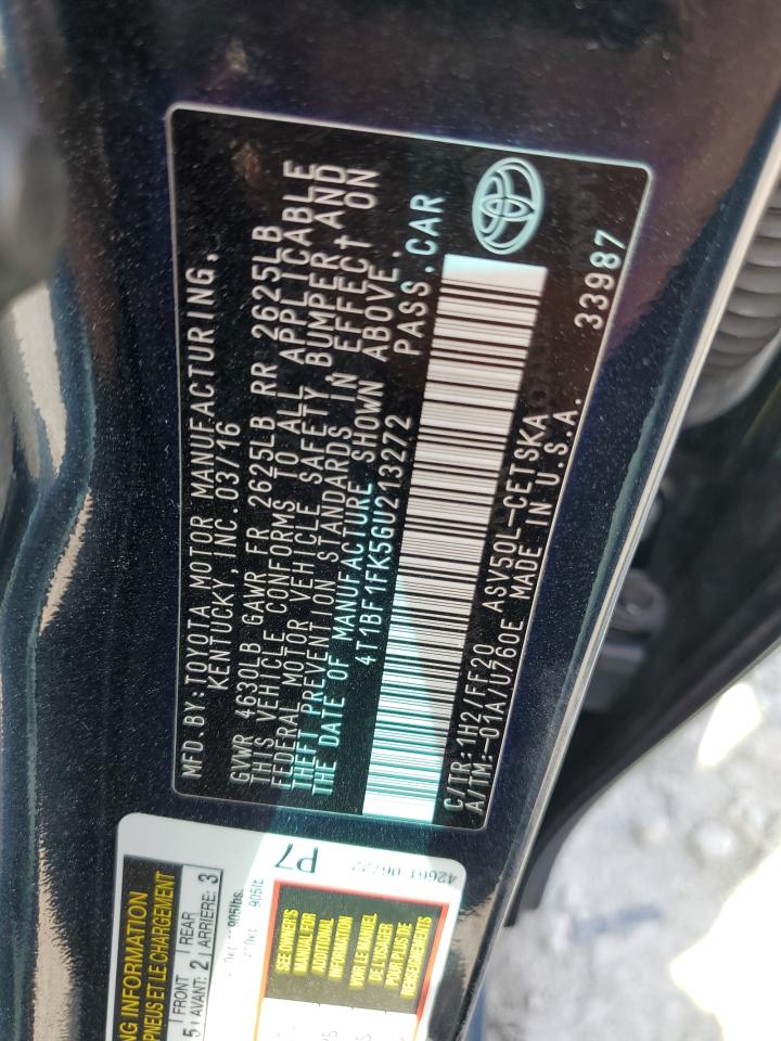 4T1BF1FK5GU213272 2016 Toyota Camry Le