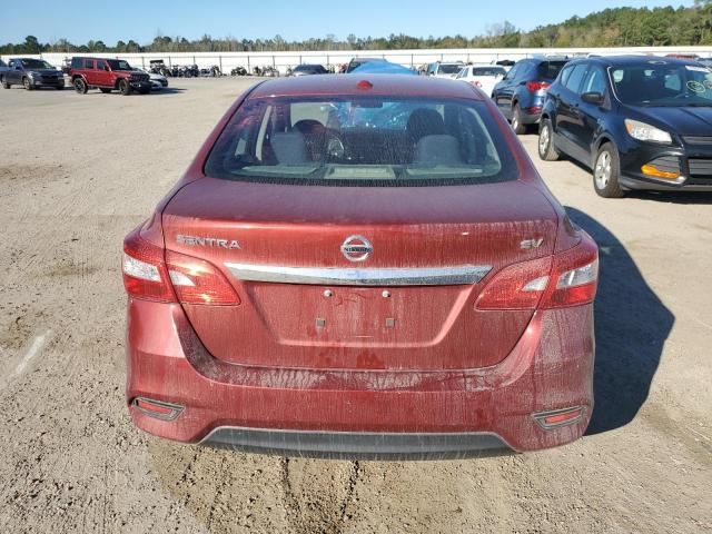  NISSAN SENTRA 2017 Czerwony