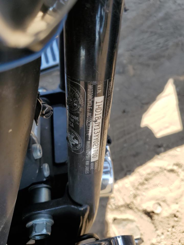 2000 Harley-Davidson Flstc VIN: 1HD1BJY13YY021700 Lot: 74500624