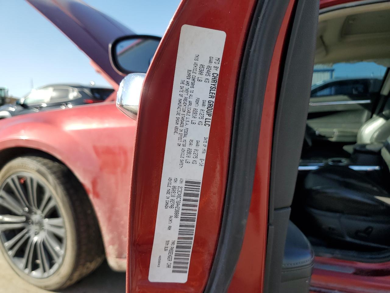 2010 Chrysler 300 S VIN: 2C3CA9CT6AH238800 Lot: 74372574