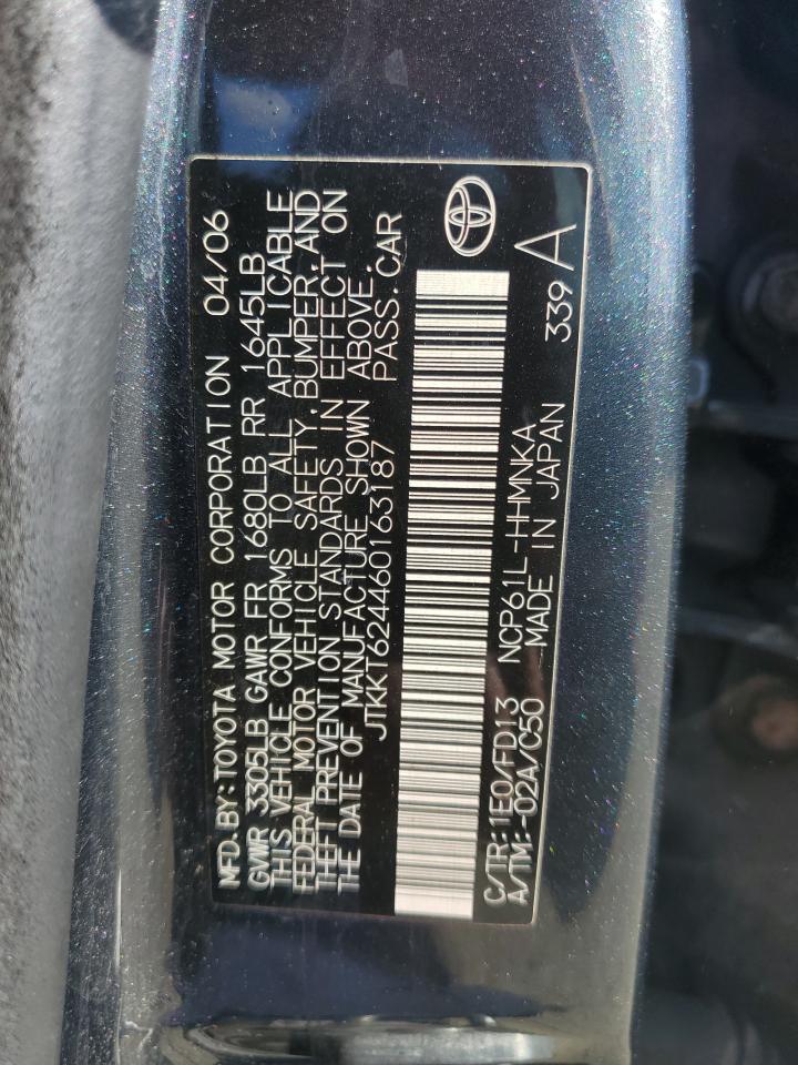 JTKKT624460163187 2006 Toyota Scion Xa