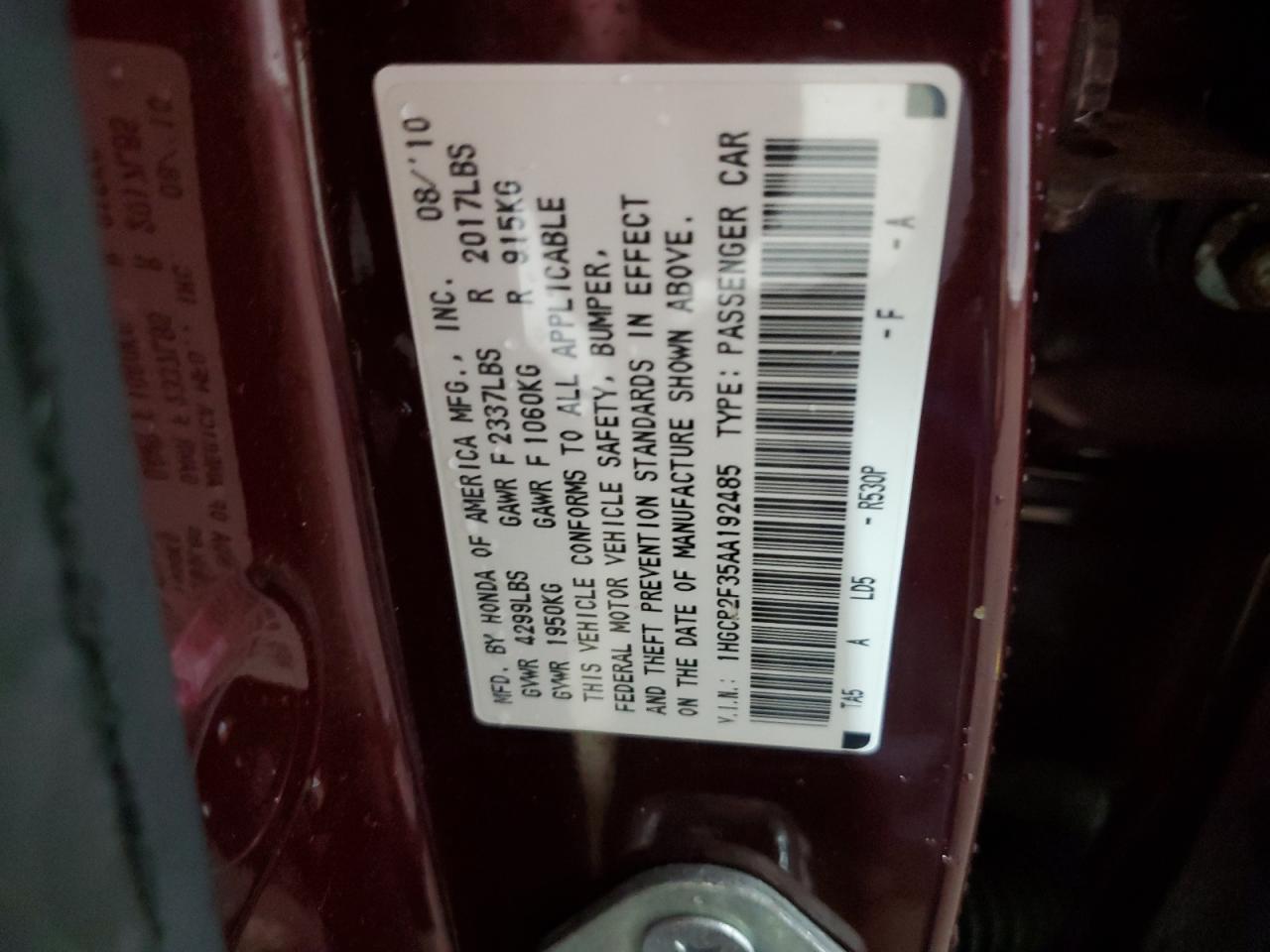2010 Honda Accord - Image 12