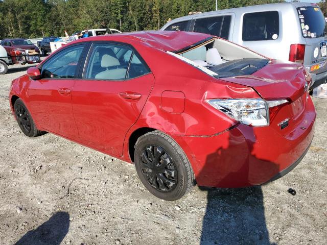  TOYOTA COROLLA 2016 Red