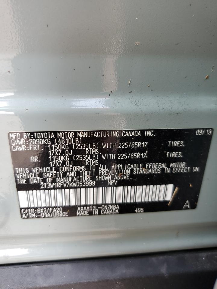 2T3W1RFV7KW053999 2019 TOYOTA RAV 4 - Image 14