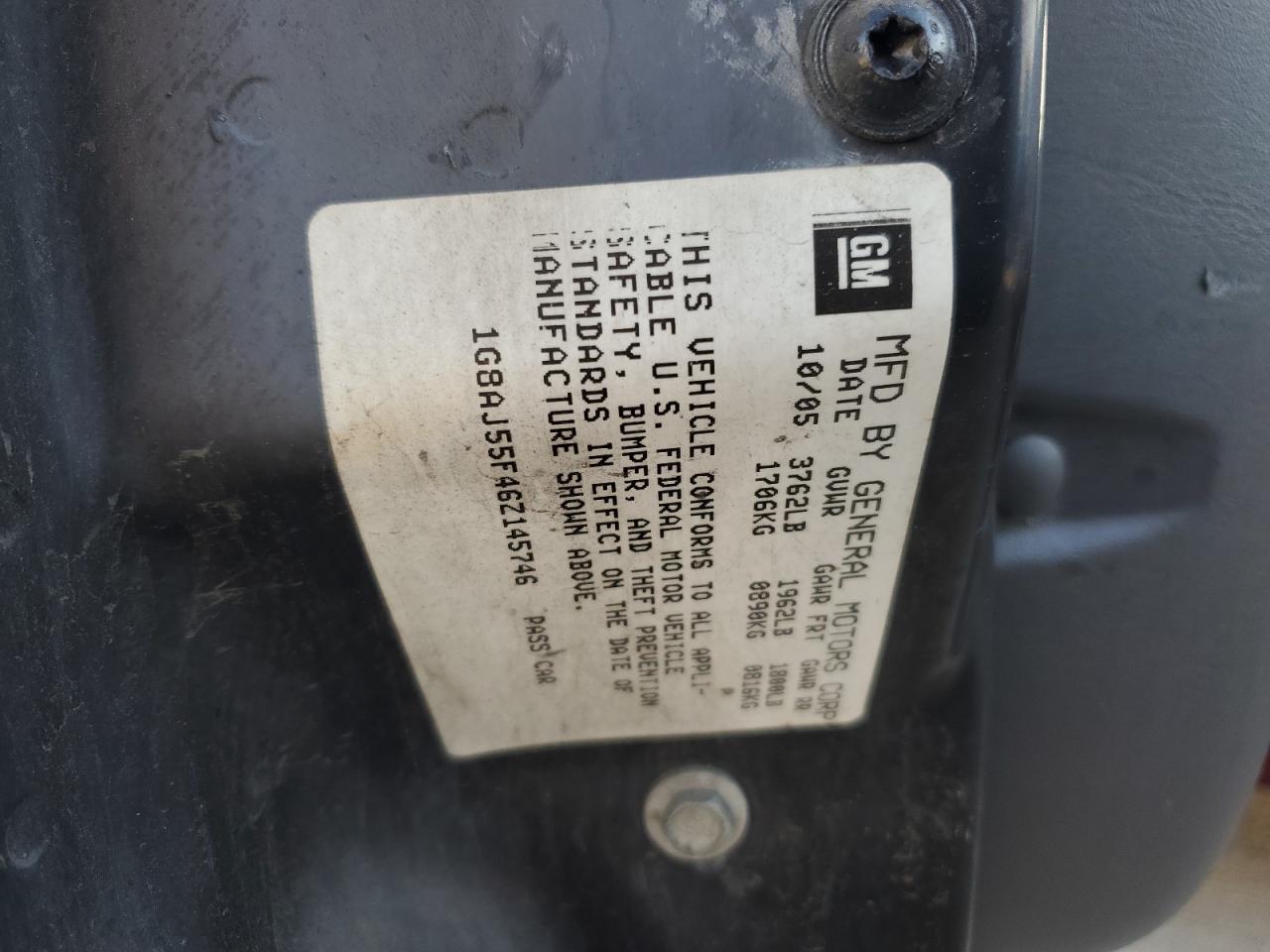 1G8AJ55F46Z145746 2006 Saturn Ion Level 2